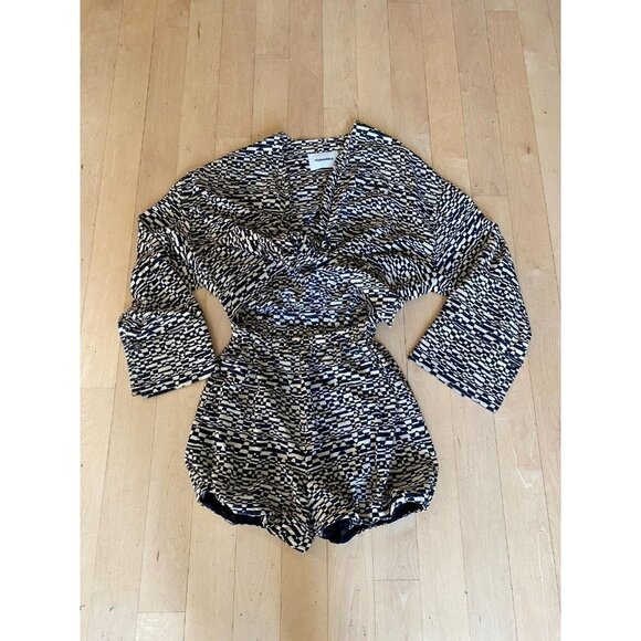 NANUSHKA Women BNWOT "Pearl Knot" Romper Suit Shorts Size XS "Optic Wave" - Picture 4 of 9